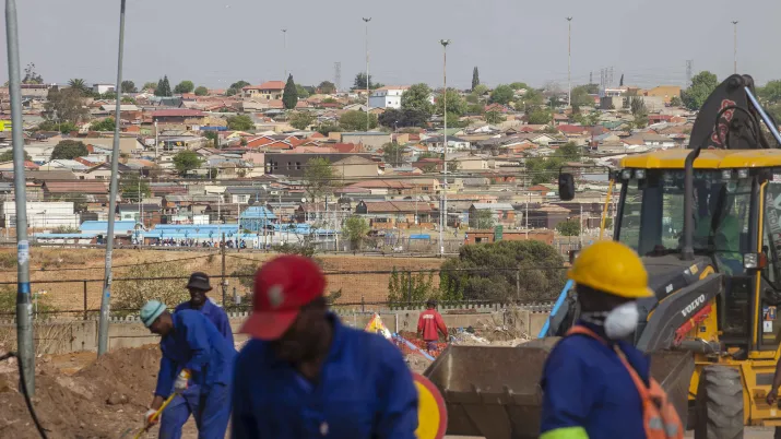 Projet à Soweto, en Afrique du Sud.